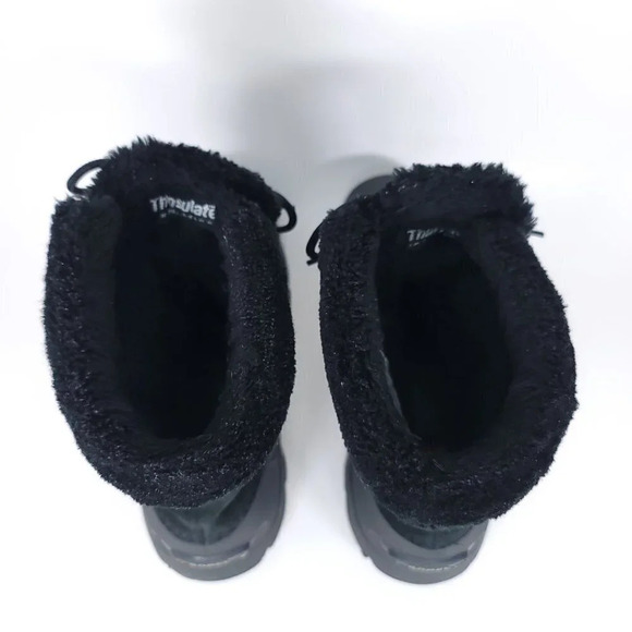 SOREL Snow Angel Womens 6.5 Insulated Waterproof Winter Boot Black Warm Leather - Picture 6 of 12